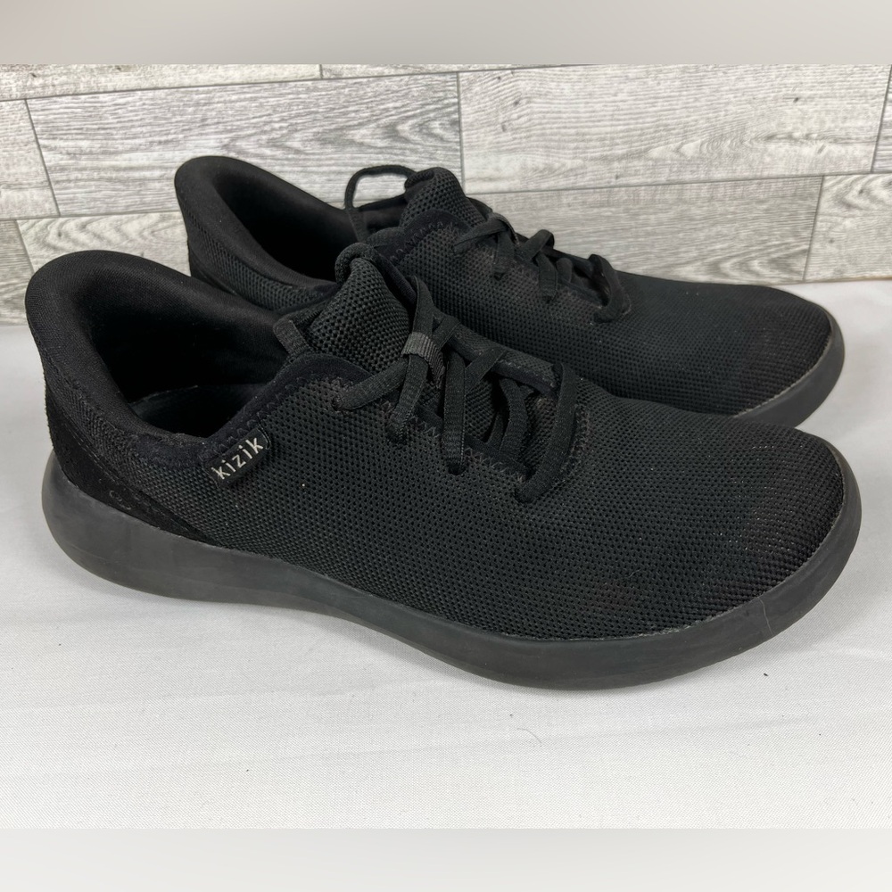 KIZIK Madrid Eco-Knit Shoe Unisex Men 7 Women’s 8.5 Black Casual Slip On Sneaker